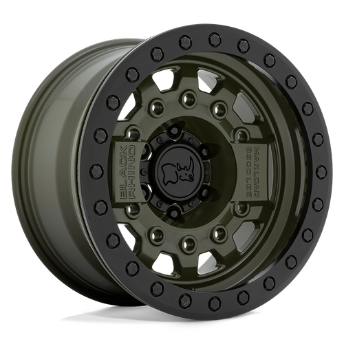 Black Rhino Hard Alloys — BR AVENG BL 17X8.5 5X127 -32 71 OD-GRN