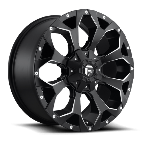 FUEL D546 ASSAULT hliníkové disky 9x18 6x135-139,7 ET1 MATTE BLACK MILLED