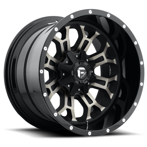 FUEL D561 CRUSH hliníkové disky 9x17 5x114,3-127 ET-12 GLOSS MACHINED DOUBLE DARK TINT
