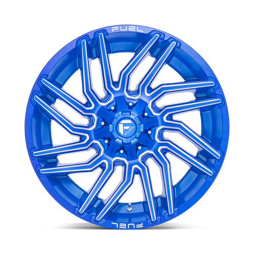22 Inch ANODIZED BLUE MILLED 8 Lug Ford Rims D77422201747