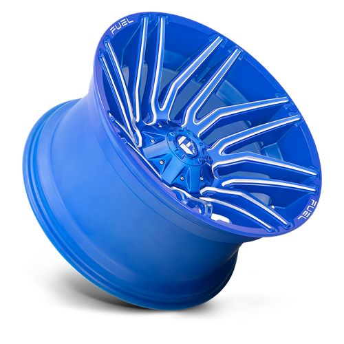 D774 TYPHOON ANODIZED BLUE MILLED Rims for Ford F250, Ford F350, Ford Excursion