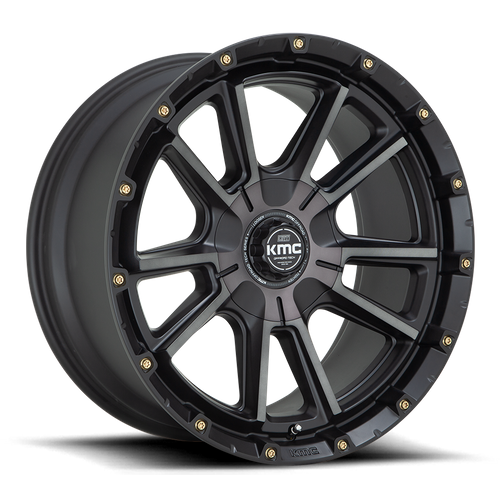 KMC — KM100 17X9 6X135/5.5 S-BLK GTCC -12MM
