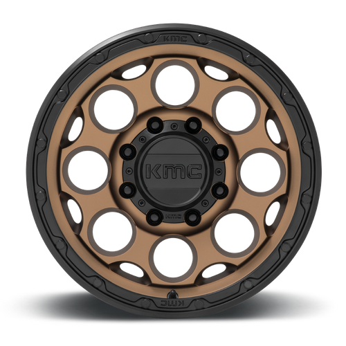 17 Inch MATTE BRONZE W/ BLACK LIP 8 Lug Rims KM54178580600