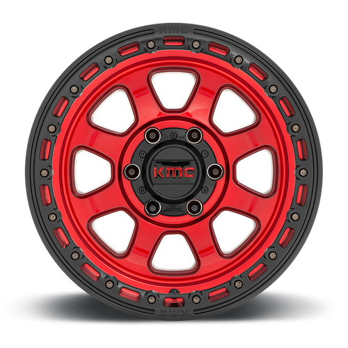 20 Inch CANDY RED W/ BLACK LIP 8 Lug Ford Rims KM54829087918