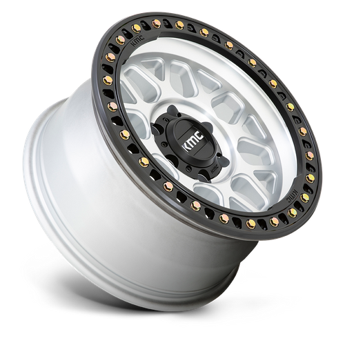 KM549 GRS MACHINED W/ SATIN BLACK LIP Rims for Jeep Wrangler, Jeep Grand Cherokee, Jeep Gladiator