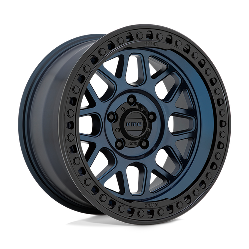 KMC KM549 GRS MIDNIGHT BLUE W/ G-BLACK LIP Wheel