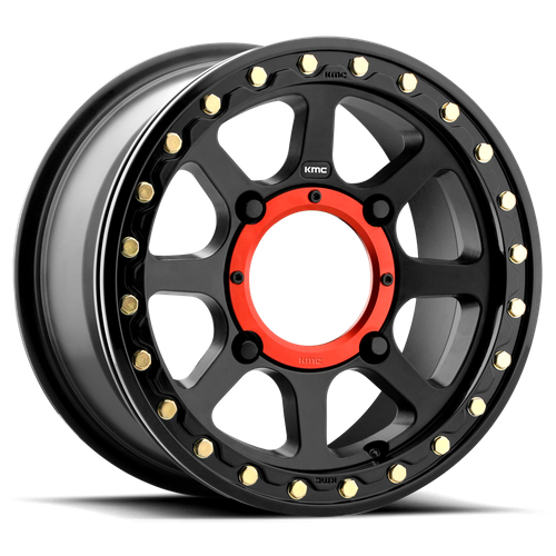 KMC Powersports — ADDICT 2 UTV BL 15X6 4X137 S-BLK 38MM