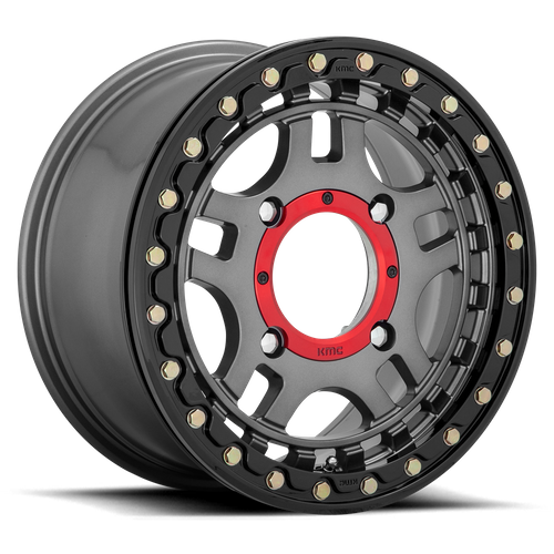 RECON UTV BL 15X7 4X156 G-MTL BLK-RG +38