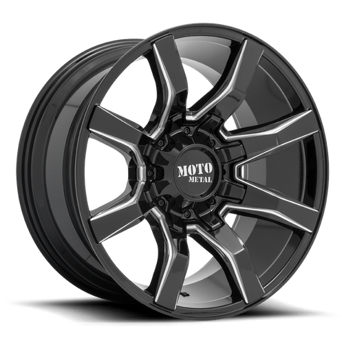 Moto Metal — MO804 22X10 8X6.5 G-BLK MILL -18MM