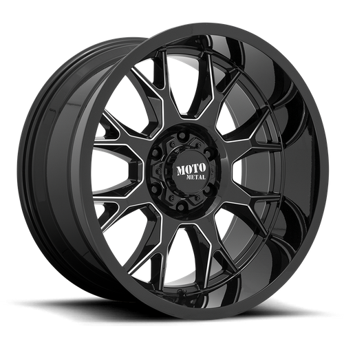 20x10 MO806 GLOSS BLACK MILLED Wheels 8x180 Bolt Pattern ET-18 20x10 MO806 GLOSS BLACK MILLED Wheels 8x180 Bolt Pattern ET-18