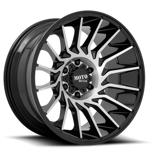 Moto Metal — MO807 20X10 6X5.5 G-BLK MACH -18MM