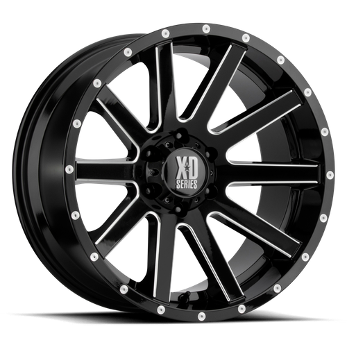 XD — XD818 20X10 5X5.0 S-BLK MILLED -24MM