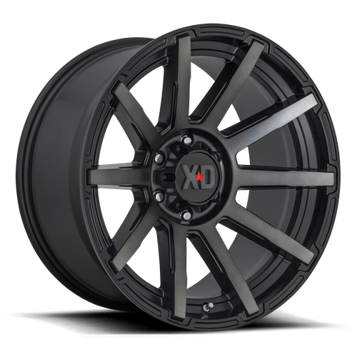 XD847 OUTBREAK SATIN BLACK W/ GRAY TINT Rims for Ford F150, Ford Expedition, Ford Raptor