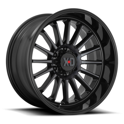 XD857 WHIPLASH GLOSS BLACK W/ GRAY TINT Rims for Ford F250, Ford F350, Ford Excursion