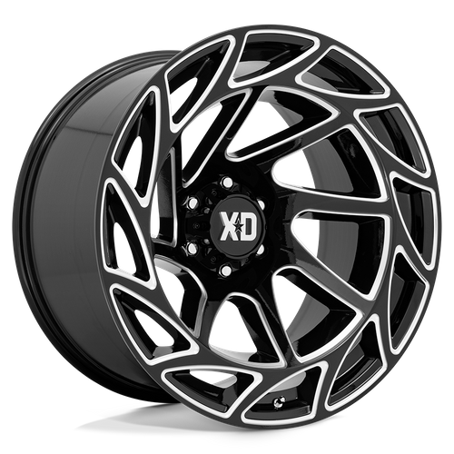 XD XD860 ONSLAUGHT GLOSS BLACK MILLED Wheel