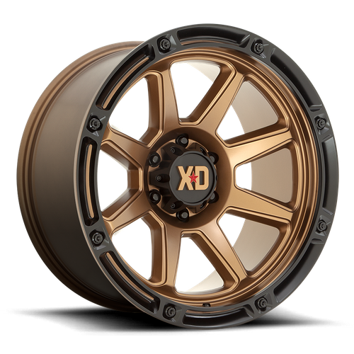 XD863 MATTE BRONZE W/ BLACK LIP Rims for Ford F250, Ford F350, Ford Excursion