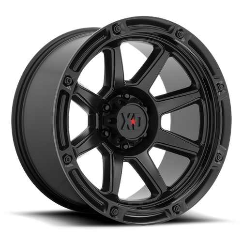 XD863 SATIN BLACK Rims for Ford F250, Ford F350, Ford Excursion