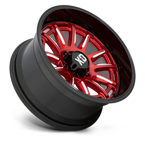 20 Inch CANDY RED MILLED W/ BLACK LIP 6 Lug Rims XD86529068900
