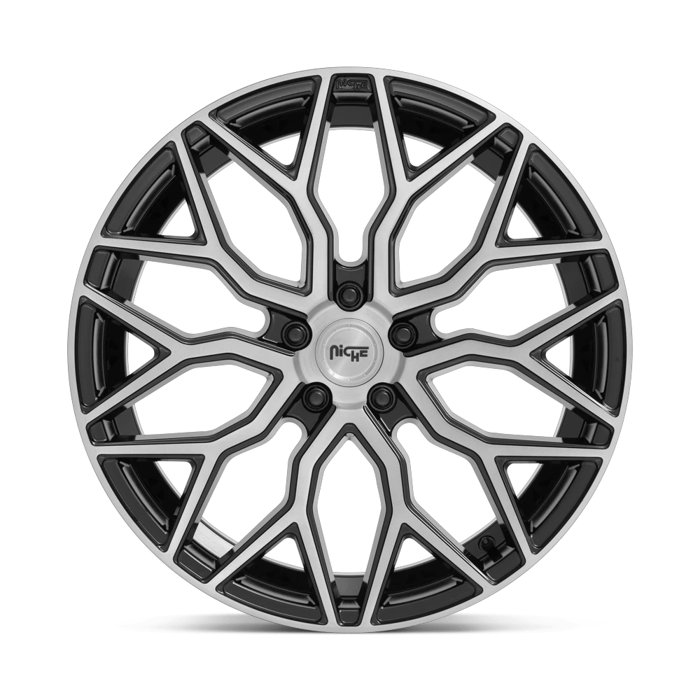 NICHE M262 MAZZANTI hliníkové disky 10x22 5X112 ET20 GLOSS BLACK BRUSHED FACE