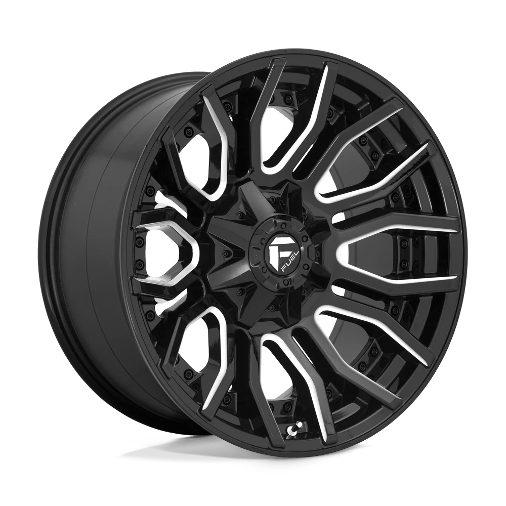 FUEL 1PC - D711 RAGE-gloss black milled