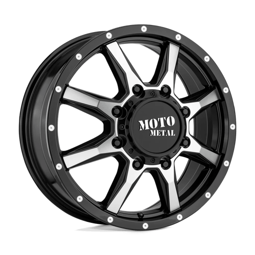 MOTO METAL - MO995-gloss black machined - front