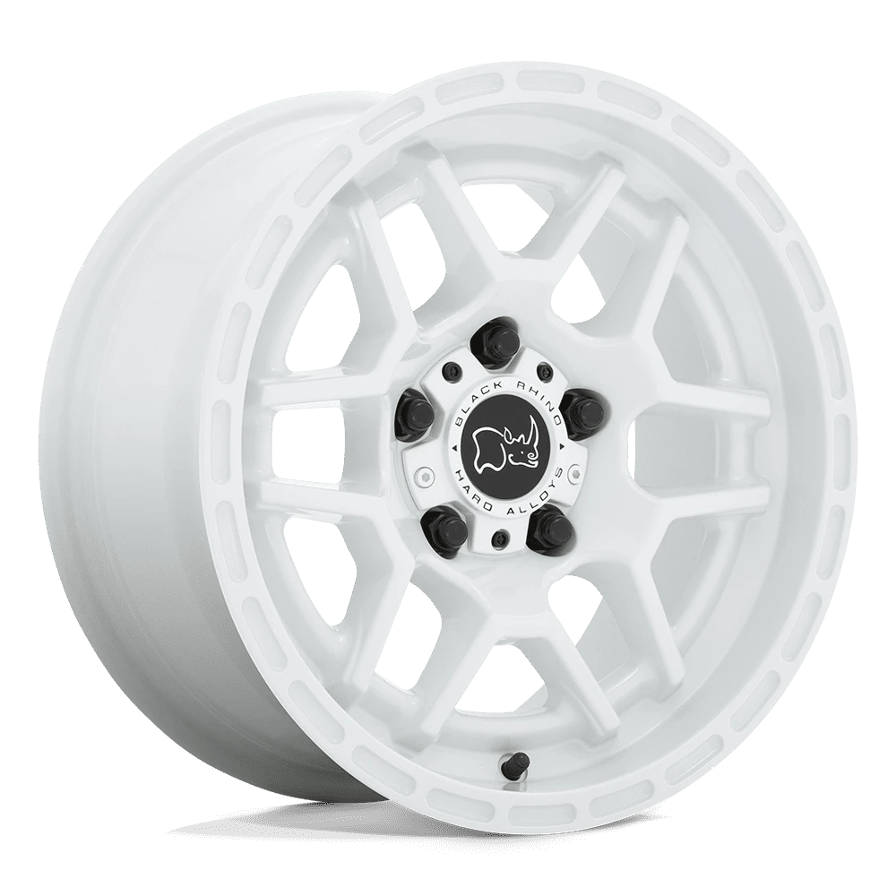 Black Rhino Hard Alloys — BR BATONA 19X8 5X112 +20 66 G-WHITE