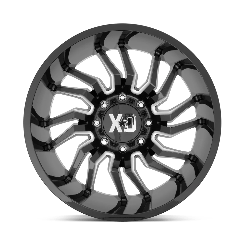 XD858 22X10 5X5.5 GLOSS BLACK MILL -18MM