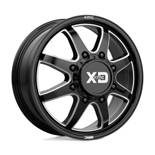 XD - XD845 PIKE DUALLY-gloss black milled - front