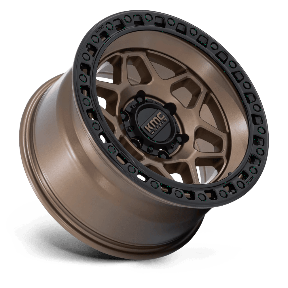 KM553 TORX MATTE BRONZE W GLOSS BLACK LIP Rims for Ford F150, Ford Expedition, Ford Raptor