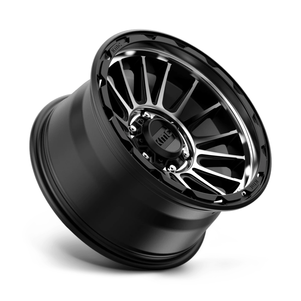 KM542 17X9 6X5.5 S-BLK MACH -12MM