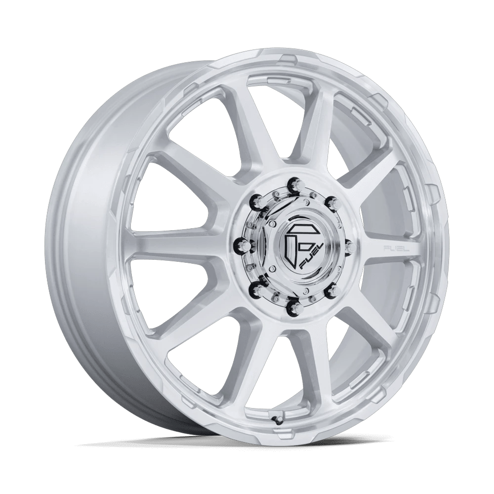 Fuel 1PC D912 CIRCUIT DUALLY GLOSS SILVER W/ MACHINED FACE