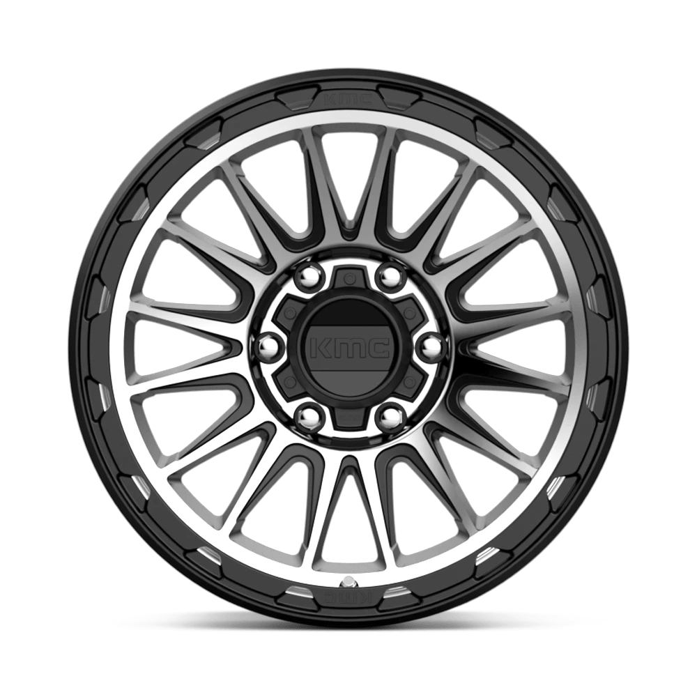 KM542 17X9 6X5.5 S-BLK MACH -12MM