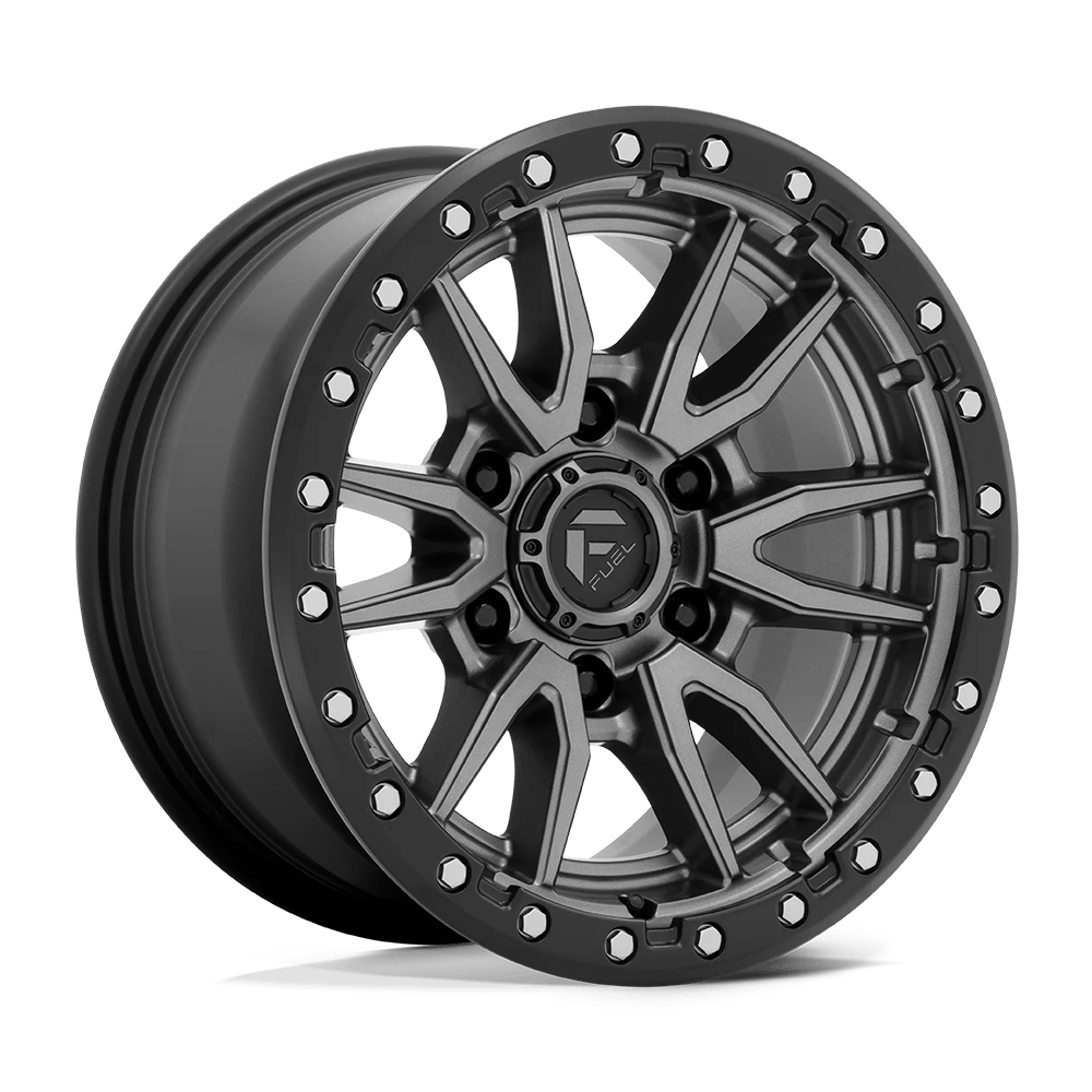 Fuel 1PC D680 REBEL MATTE GUNMETAL BLACK BEAD RING