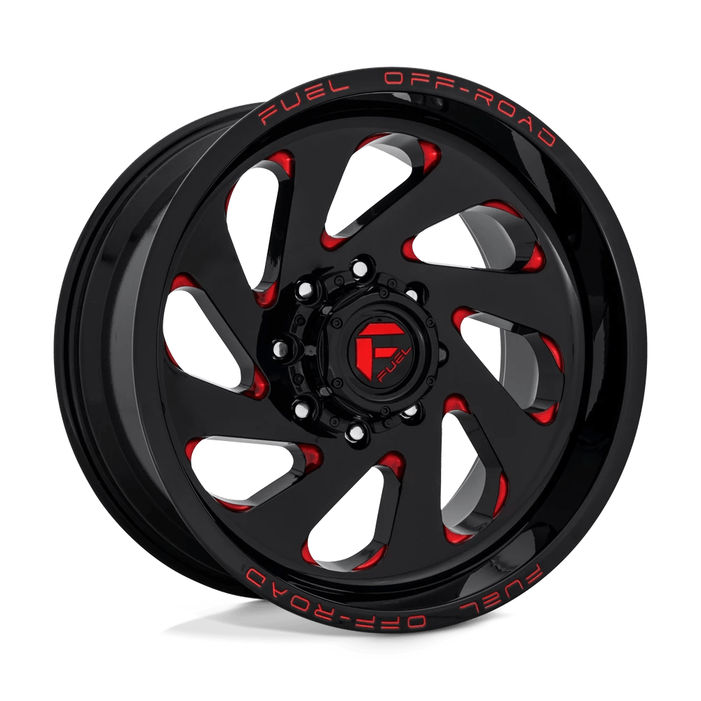 FUEL 1PC - D638 VORTEX-gloss black red tinted clear