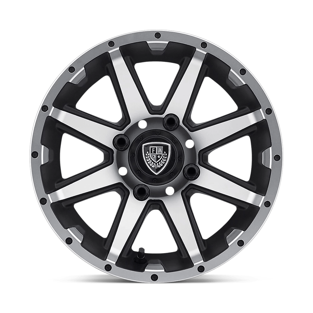 REBEL UTV 12X6 MACH MATTE BLACK -23MM
