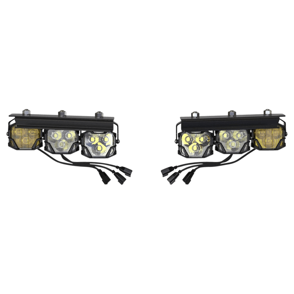 Morimoto Offroad — 4B FOG BRACKETS: TYPE BRONCO TRIPLE 2021