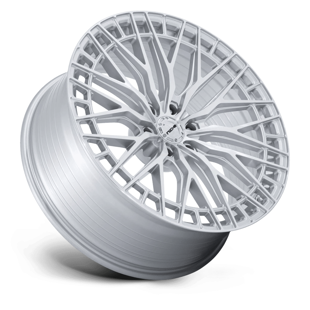 NC288 GENOA GLOSS SILVER W/ MACHINED FACE Rims for Ford F150, Ford Expedition, Ford Raptor