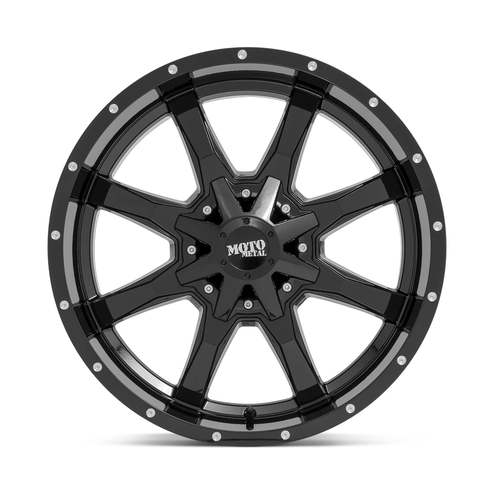 MO970 17X9 8X6.5 G-BLK MILL LIP -12MM