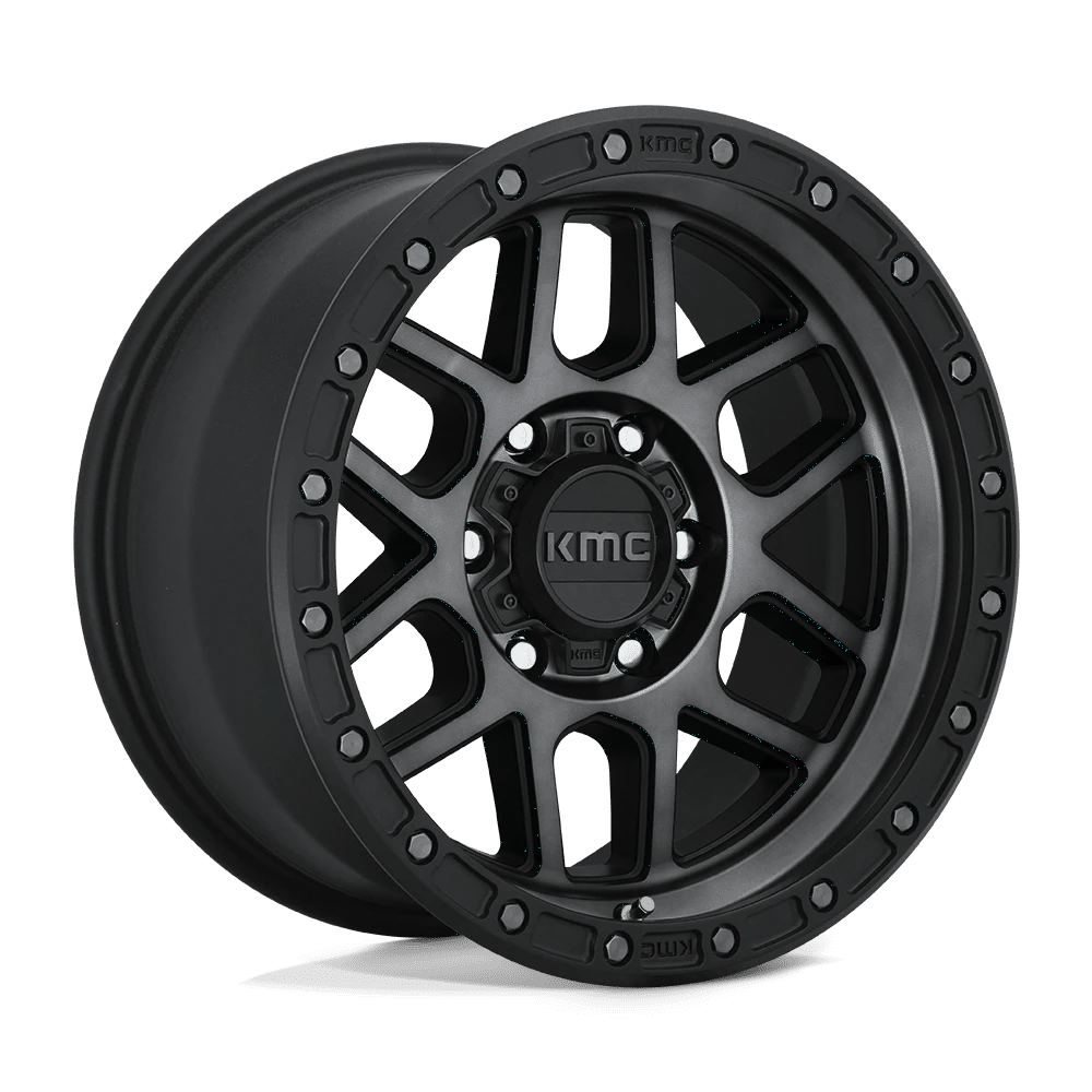 KMC KM544 MESA SATIN BLACK W/ GRAY TINT Wheel