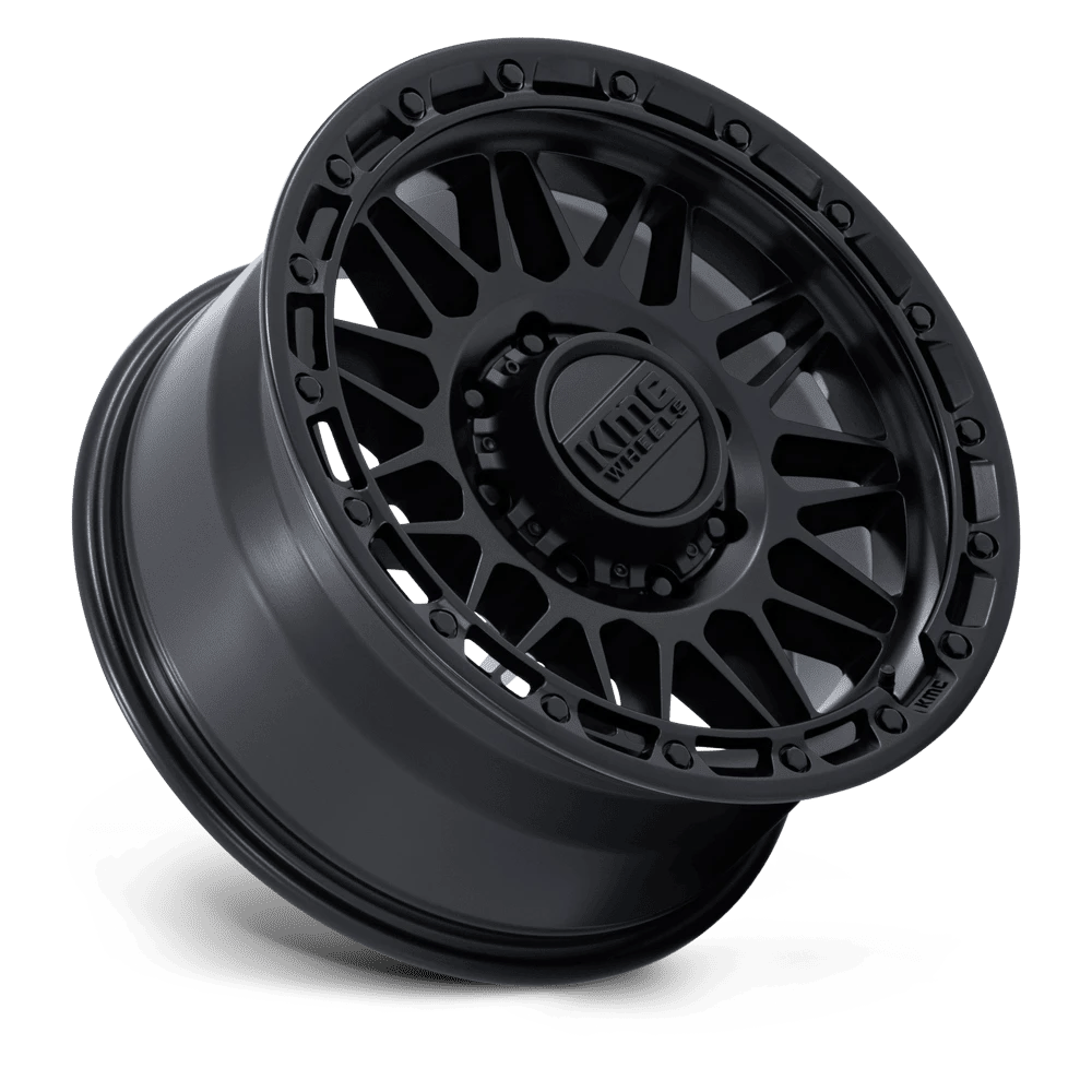 KM555 ATTACK MATTE BLACK Rims for Dodge Ram 2500, Dodge Ram 3500, Chevy Silverado 2500 Classic