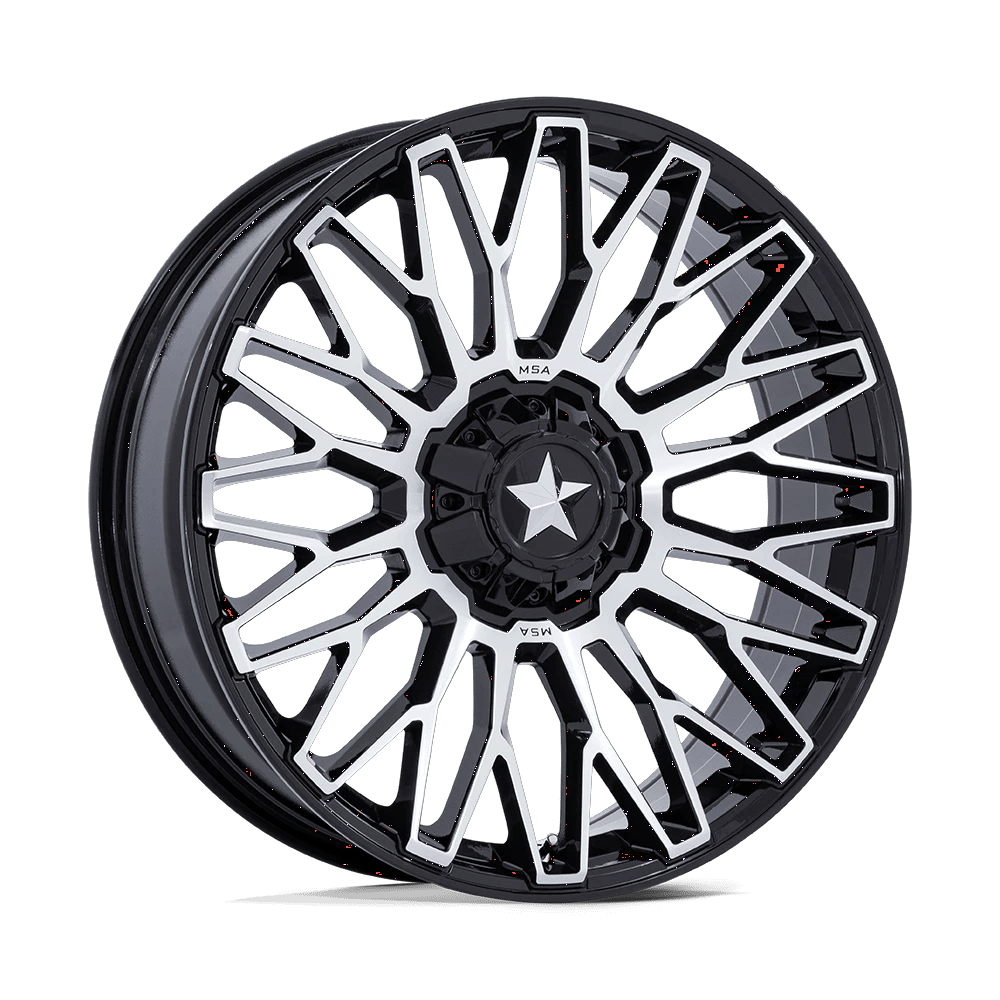 MSA Offroad Wheels M50 CLUBBER UTV GLOSS BLACK MACHINED