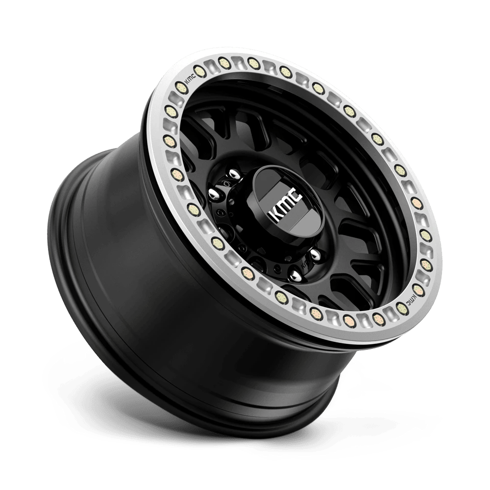 KM234 GRENADE DESERT BEADLOCK SATIN BLACK Rims for Dodge Ram 2500, Dodge Ram 3500, Chevy Silverado 2500 Classic
