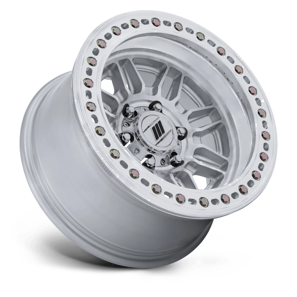 PA208 EQUALIZER BL GLOSS SILVER W/ MACHINED FACE Rims for Toyota Tacoma, Toyota 4Runner, Chevy Silverado