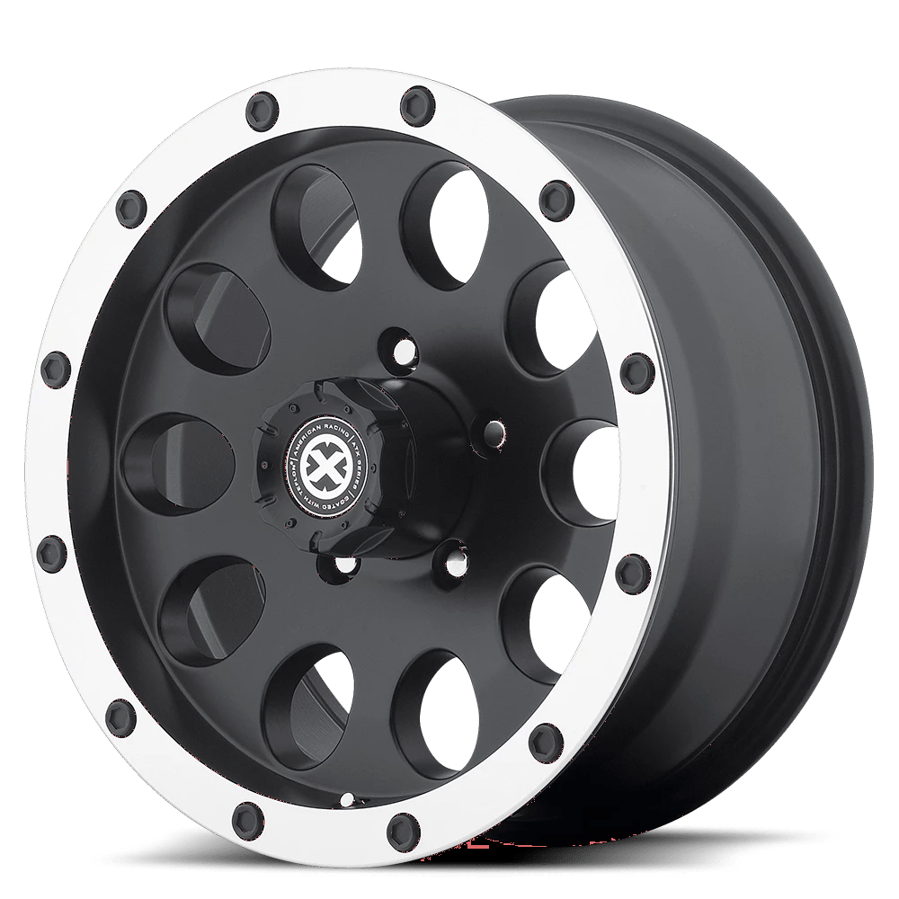 ATX Series AX18689050724N AX186 18X9 5X5.0 S-BLK MACH -24MM