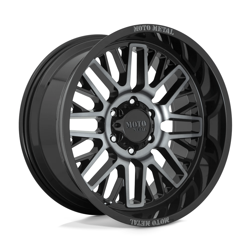 Moto Metal MO80221058418N MO802 20X10 5X150 G-BLK MCH GTCC -18MM