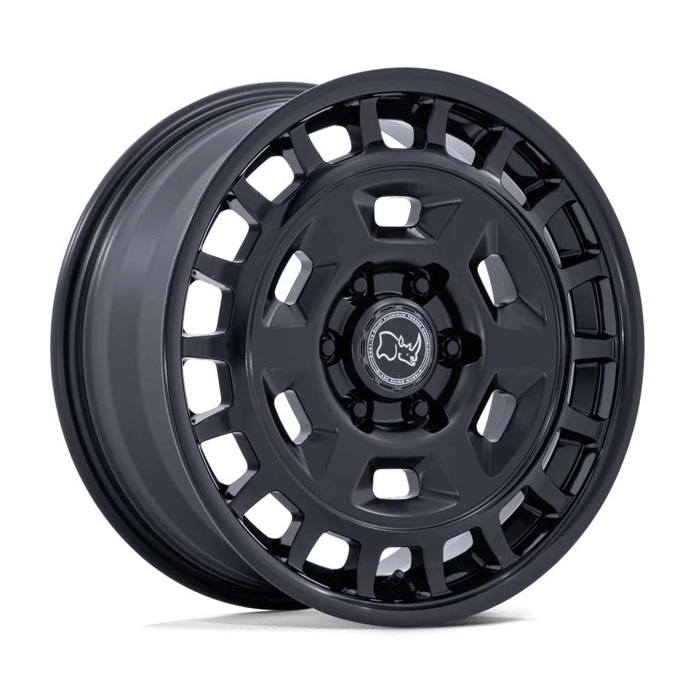 Black Rhino Hard Alloys BR405 ROVER MATTE BLACK W/ GLOSS BLACK LIP