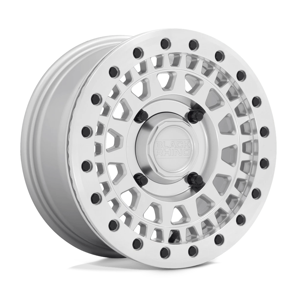 Black Rhino Powersports 1470PKB364110S82 BUPKB 14X7 4X110 SLV-MIR-FC 36MM