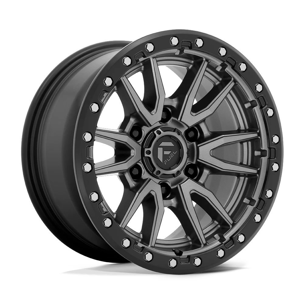 Fuel 1PC D680 REBEL MATTE GUNMETAL BLACK BEAD RING
