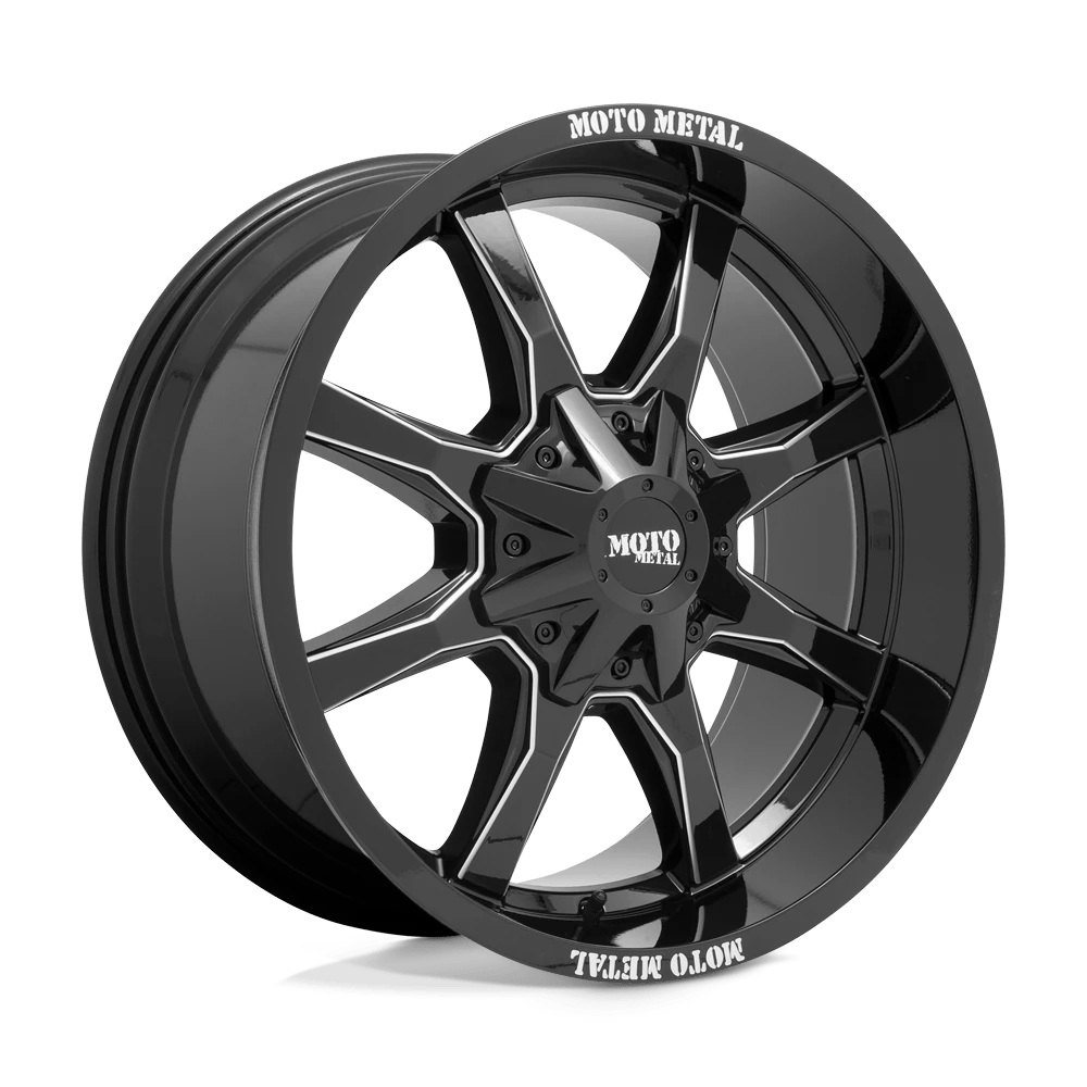 18x10 Moto Metal MO970 Gloss Black W/ Milled Spoke Wheel 6x135/6x5 ...